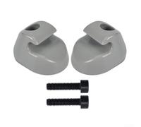 Hosrivae 2 clip di montaggio per aletta parasole interna, grigio, S16-1023-661, ricambio diretto in plastica hardware per Peterbilt e Kenworth per camion pesanti