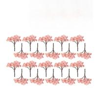 Hosrivae 20pcs Natural Look Sakura Albero Modello per Cherry Tree Pianta Rappresentazione In Modellismo Ferroviario Layout Hobbyist Diorama Costruzione E Modellazione Progetti