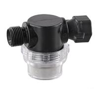 Hosrivae 5 Filtro dell'acqua a rete per giardino e roulotte, in plastica trasparente, per acqua di mare e camper, filtro di filtrazione in linea 0