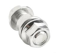 Hosrivae 6 viti centrali elettriche in acciaio nero con dadi e boccole, bulloni di supporto doppi per bici elettriche, veicoli elettrici ed elettrici per telai di biciclette (35 mm)