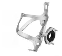 Hosrivae Adattatore di montaggio regolabile per portaborraccia per tubi rotondi da 18-35 mm, in lega di alluminio, base girevole, compatibile con bici da strada, mountain bike, bici elettriche