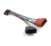 Hosrivae Adattatore femmina spaccato ISO del cablaggio 20 del cavo dell'automobile e cavo di alimentazione del gioco per l'aggiornamento dell'unità principale audio, connettore stereo del veicolo nero