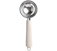 Hosrivae Apriscatole in acciaio per uova, rotella per pizza e schiacciapatate, con manici in silicone resistente al calore, per uso in cucina a lungo termine (C)