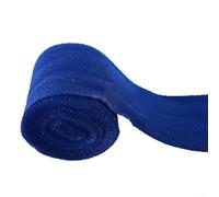 Hosrivae Benda da boxe per uomo e donna, 2,5 m, in misto cotone, con supporto elastico, protezione per il polso traspirante per boxe, MMA, arti marziali (blu)
