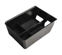 Hosrivae Bracciolo portaoggetti per auto 001, vassoio organizer per console centrale con maggiore spazio di archiviazione, materiale ABS, nero