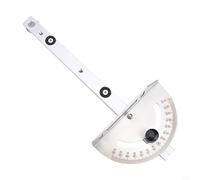 Hosrivae Calibro per troncatrice per lavorazione del legno con righello angolare regolabile, guida e supporto 415 mm, tappo per sega da tavolo, argento (A)