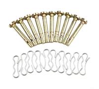 Hosrivae Cesoie di ricambio e coppiglie per spazzaneve - Confezione da 10 o 20 pezzi (5+5 o 10+10) Compatibile con modello 738-04155, metallo (20PCS)