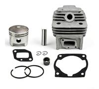 Hosrivae Cilindro da 44 mm e kit decespugliatore da 52 CC 44-5, set di ricambio per motore con anelli e perni, alta resistenza all'usura e adattamento termico per decespugliatore da giardino (A)