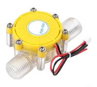 Hosrivae Compatto 5V 12V 80V DC Shu'lì 2 Generatore Elettrico Idraulica Piccola Turbina D'acqua Per Illuminazione Del Tubo Domestico E Progetti FAI DA TE Metallo (E)