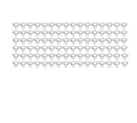 Hosrivae Confezione da 100 clip per innesto da giardino, per piante da fiore e ortaggi, in plastica PE, 20 x 15 mm, colore: bianco trasparente