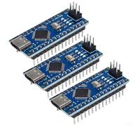 Hosrivae Confezione da 3 per scheda microcontrollore Nano per interfaccia V3 di tipo C, CH340G Chip ATMEGA328PB 5 V 16 MHz 328P-AU modulo per progetti di programmazione Arduino