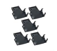 Hosrivae Confezione da 5 clip per staffa per fari, maschera di saldatura e casco di sicurezza, antiscivolo, torce a LED testurizzate da 22-26 mm, supporto da campeggio regolabile a 90° (base lampada)