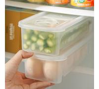 Hosrivae Contenitore per la cottura e la conservazione della pasta in PP da 1,3 l, adatto al microonde, con fori di scarico e forchetta-cucchiaio incorporati, preparazione dei pasti e organizzazione