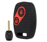 Hosrivae Cover in silicone per chiave auto Honda per Accord per Civic per CRV Pilot Ridgeline per Jazz FRV For Insight For CR-Z S2000 Stream For Crosstour HRV per Odyssey 2001-2017, nero rosso