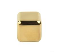 Hosrivae Cubetti di ghiaccio in acciaio inossidabile, pietre refrigeranti riutilizzabili per whisky e vino, in acciaio inossidabile 304 per uso alimentare, non diluenti, resistenti alla ruggine (oro)