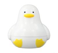 Hosrivae Cuociuova a microonde 4 uova, a forma di anatra, bollitore e bracconiere, adatto al microonde in PP per uova sode o sode, bianco giallo, BPA