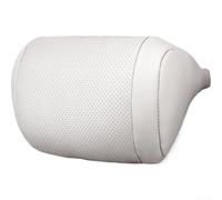 Hosrivae Cuscino da collo in pelle per auto con perforazioni traspiranti a matrice, supporto ergonomico a forma di S per tutte le stagioni, adatto alla maggior parte dei poggiatesta dei sedili dei