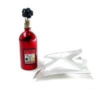 Hosrivae Deodorante per auto con clip per bocchetta di ventilazione, diffusore per aromaterapia, corpo in lega di alluminio con elegante design a bottiglia di azoto, quattro fragranze di lunga durata