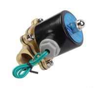 Hosrivae Elettrovalvola a solenoide d'ottone 2W-160-15, normalmente chiusa (N/C), di PT da 1/2 pollice, per gas dell'aria dell'acqua, CA 110V, tipo a membrana ad azione diretta con la bobina di rame
