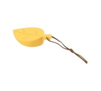 Hosrivae Fermaporta a forma di foglia per bambini, in plastica morbida, antiscivolo, con design a pendenza delicata (0,4-2 cm), adatto per piastrelle, tappeti, legno e M (giallo)