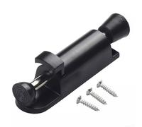 Hosrivae Fermaporta in lega di zinco, fermaporta a molla per porte interne, fermaporta nero, 98 x 23 x 28 m