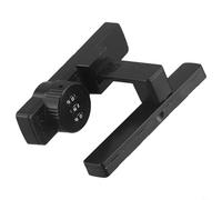 Hosrivae Fermaporta per camper e roulotte, confezione da 2 fermaporta in nylon nero con presa forte, riduce l'usura sulle porte (nero)