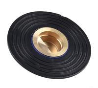 Hosrivae Filtro per lavello a pavimento con prevenzione del riflusso, drenaggio rapido e struttura a doppio materiale (plastica/rame), per uso in bagno e doccia (nucleo in rame nero)