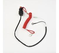 Hosrivae Kill Switch per fuoribordo con cordino di sicurezza per barca e motore, interruttore di arresto in plastica impermeabile, 2,8 x 5,5 cm, compatibile con la maggior parte dei vecchi motori