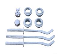 Hosrivae Kit di accessori per termosifone, set di montaggio a parete da 13 pezzi con connettori NPT da 1" G a 3/4", ganci e installazione sicura di radiatori a pannello da 6/10/12, bianco (2)