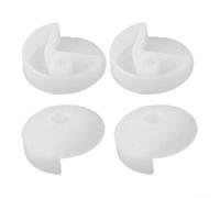 Hosrivae Kit di montaggio a specchio senza cornice con 20 oltre 50 staffe in plastica trasparente e viti, clip di fissaggio per vetro da parete invisibile (A 50 pezzi)