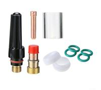 Hosrivae Kit di saldatura TIG 10PCS WP-17 WP-18 WP-26, set di lenti a tazza resistenti al calore con O-Ring, accessori PTFE attività di saldatura ad argon