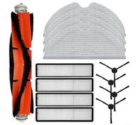 Hosrivae Kit di sostituzione con spazzola a rullo, spazzola laterale, filtro e panno per mocio per robot aspirapolvere Mova Z500 e L600 - Spazzola principale in nylon, panni in microfibra, spazzole