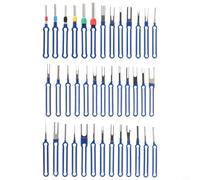 Hosrivae Kit di strumenti per la rimozione dei terminali con strumenti per l'estrazione di connettori elettrici, estrattore di terminali in acciaio inox, 39 pezzi