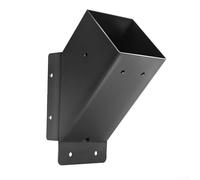 Hosrivae Kit per pergola a 45 gradi 2 pezzi in carbonio resistente - Staffe in acciaio nero verniciato a polvere antiruggine per pergole esterne gazebo strutture ombreggianti (2 pezzi)
