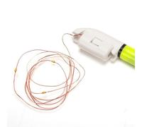 Hosrivae Luce notturna a LED per canna da pesca, impermeabile, galleggiante, design a scatto con perlina ad alta luminosità, materiale ABS, 5,5 x 1,3 x 0,8 (3 luci)