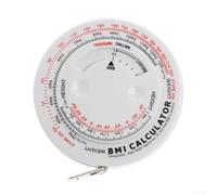 Hosrivae Metro a nastro retrattile BMI, 150 cm, strumento di misurazione dell'indice di massa corporea per monitoraggio dieta e fitness, in plastica, bianco