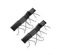 Hosrivae Mini pannello solare portatile 5V 60mA per caricabatterie solari fai da te, progetti scientifici e piccola elettronica - 68 x 36 mm Cella monocristallina nera, compatibile (1 pz)