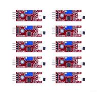 Hosrivae Modulo sensore di Hall magnetico lineare con sensibilità regolabile conteggio e applicazioni di commutazione - Scheda di uscita del segnale attivo di basso livello 35,3 x 15 mm (10 pezzi)