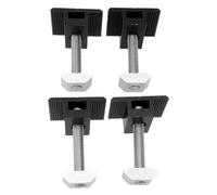 Hosrivae Morsetto terminale per pannelli solari fotovoltaici per moduli da 40 mm 45 mm Supporto di montaggio in lega di alluminio di medie dimensioni con finitura galvanica nera Plus viti in acciaio