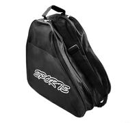 Hosrivae Oxford - Borsa per il trasporto di pattini da ghiaccio, pattini a rotelle e pattini in linea, 41 x 25 x 39 cm, tripla zona con scomparto per casco, regolabile, colore: nero