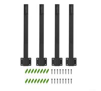 Hosrivae Pali luminosi per esterni, aste in metallo regolabili, design salvaspazio per appendere luci, striscioni, lanterne, campanelli a vento nel cortile del patio