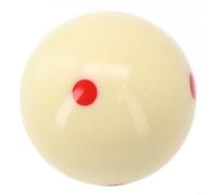 Hosrivae Palla da biliardo in resina per allenamento biliardo e biliardo, 57,2 mm, 165 g, palla da allenamento ad alta rotondità a pois blu, compatibile con Stan (rosso)