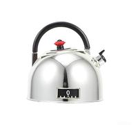 Hosrivae Piccolo timer meccanico a forma di bollitore da cucina per la gestione dello studio, non richiede batterie, conto alla rovescia di 60 minuti