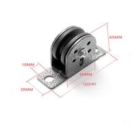 Hosrivae Puleggia fissa da palestra con blocco cuscinetto in acciaio e ruota guida da 50 mm per attrezzature da fitness, capacità di carico 300 kg, montaggio a parete/soffitto
