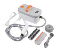 Hosrivae Pulitore a vapore portatile ad alta pressione, 15 secondi di calore - vapore con 6 accessori per casa, auto, mobili, animali domestici, pulizia profonda, bianco