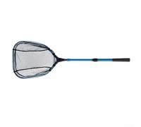 Hosrivae Retino da pesca pieghevole con rete in silicone, lega di alluminio, manico antiscivolo, gancio in vita, cattura pesci grandi fino a 14 kg, rosso (35 cm opaco)