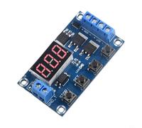 Hosrivae Ritardo digitale per modulo relè per applicazioni DC 5V-36V - Timer regolabile (0.1s-999min), uscita MOSFET, protezione da inversione di polarità, Sleep Mo