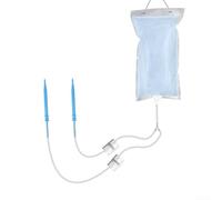 Hosrivae Sacco di irrigazione automatico da 3,5 l con controllo, dispositivo di irrigazione a goccia in PET per interni ed esterni, sistema a rilascio lento 30 giorni, trasparente