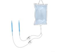 Hosrivae Sacco di irrigazione automatico da 3,5 l con controllo, dispositivo di irrigazione a goccia in PET per interni ed esterni, sistema a rilascio lento 30 giorni, trasparente