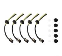 Hosrivae Set completo di guarnizioni per filtro da 5 pezzi, adatto per tagliasiepi e decespugliatori con apertura serbatoio da 18 mm